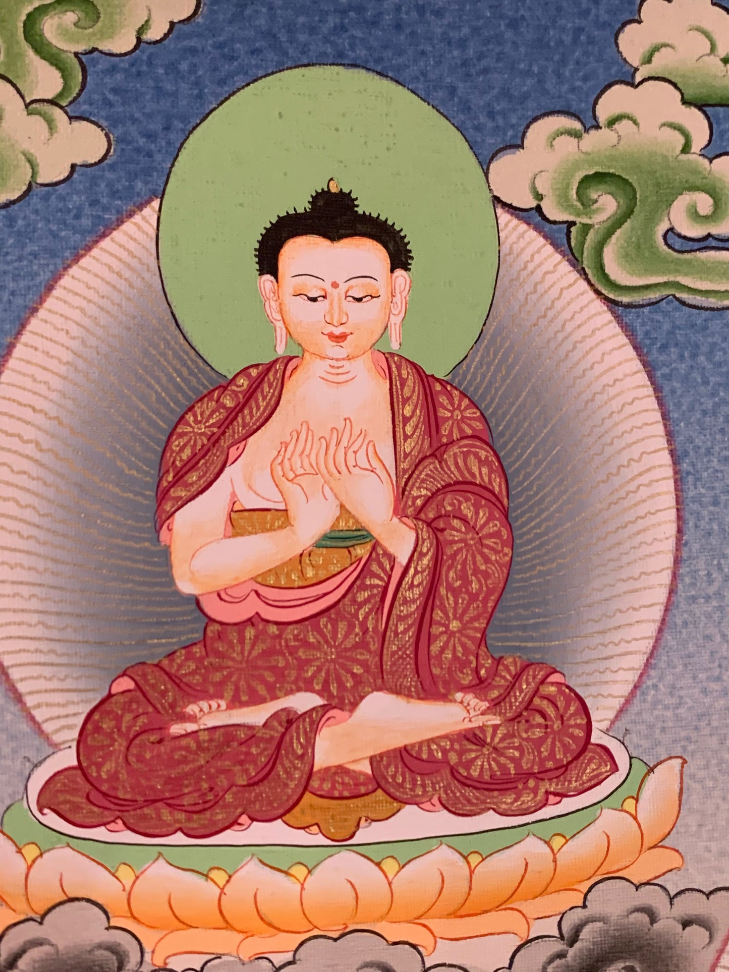 White Tara Five Dhyani Buddhas Long Life Thangka