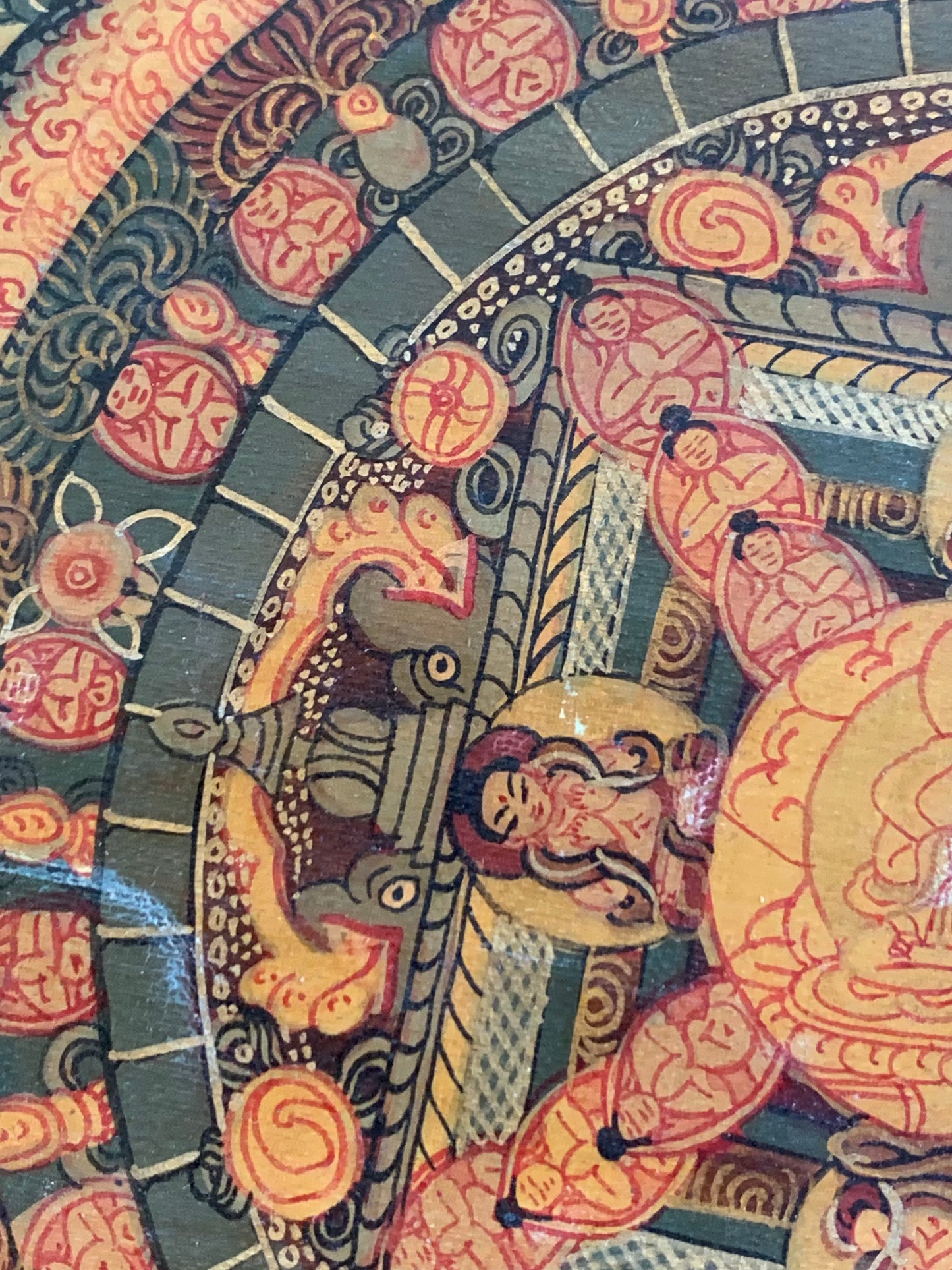 Five Buddha Mandala Unbrocaded Thangka