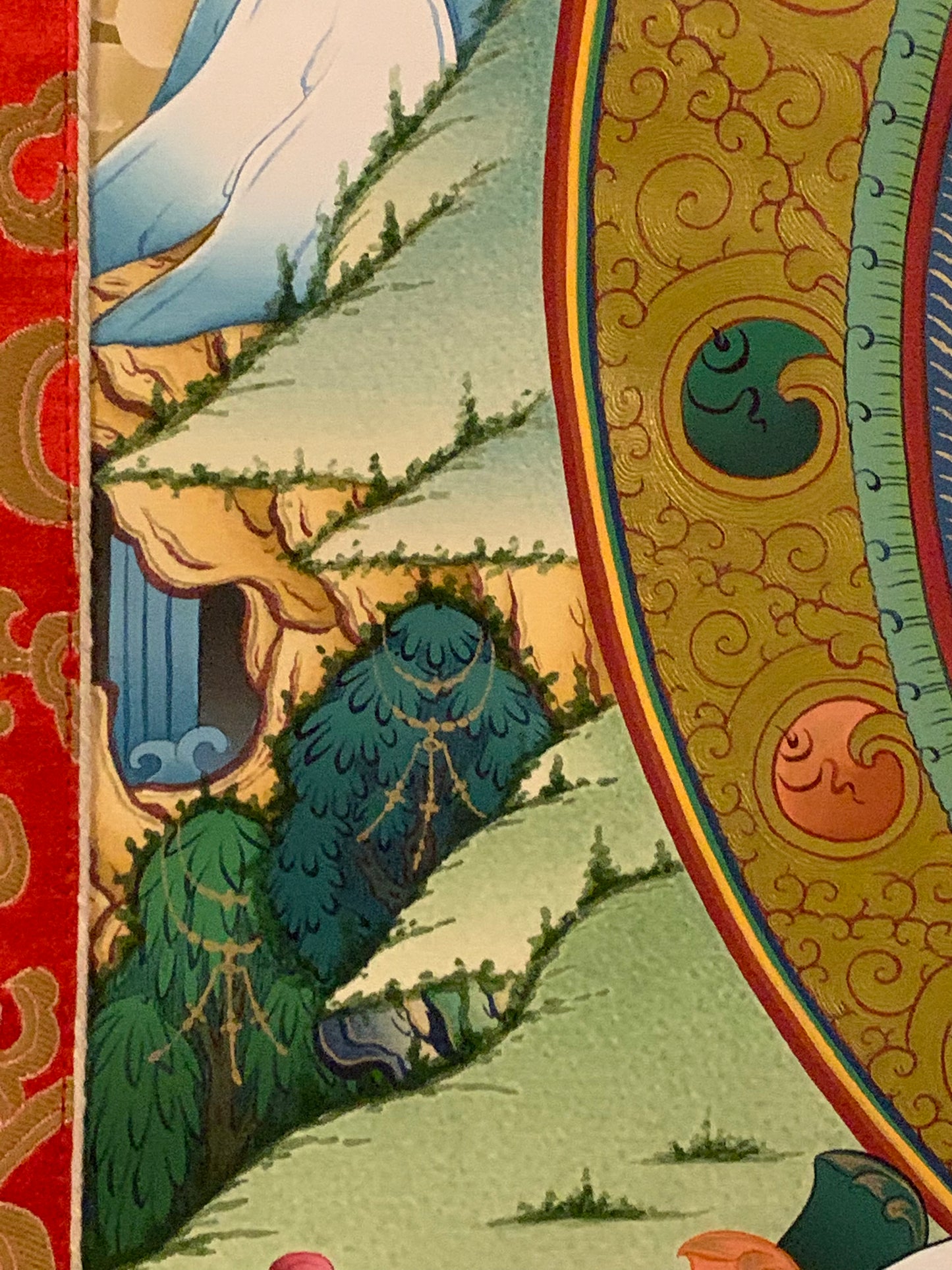 Shakyamuni With Attendants Thangka