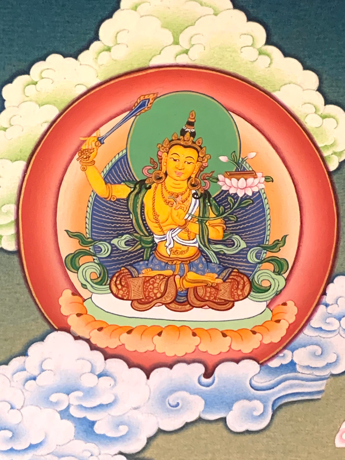 Rainbow Body Guru Rinpoche Thangka