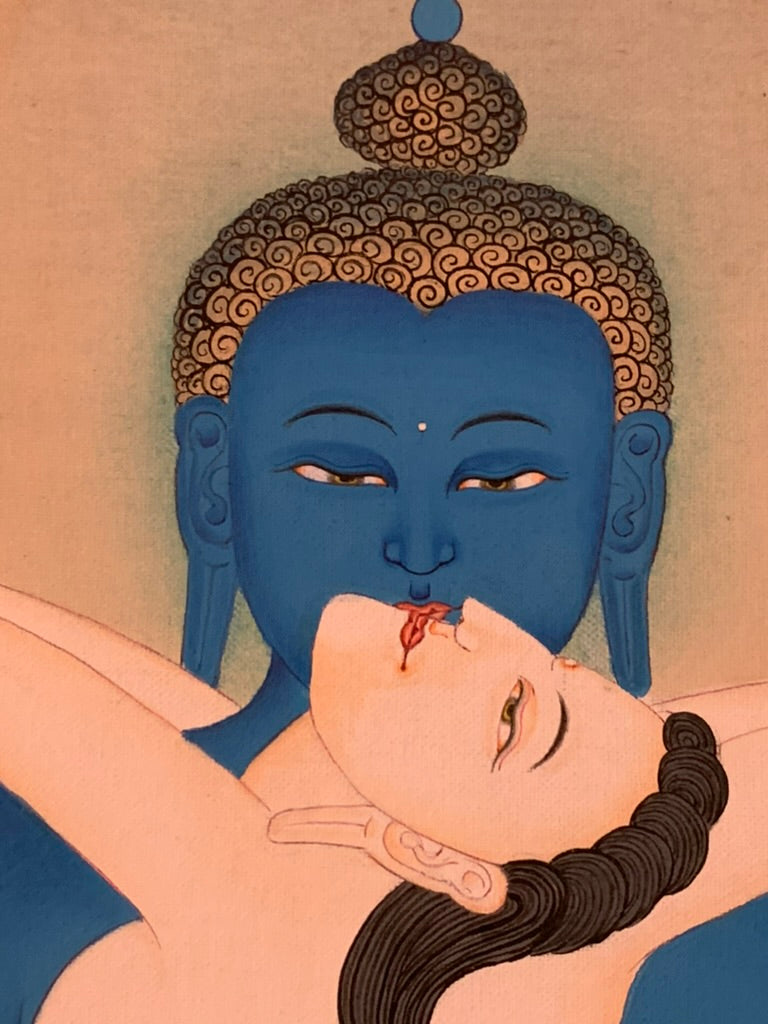 Samantabhadra With Consort Karma Gadri Thangka