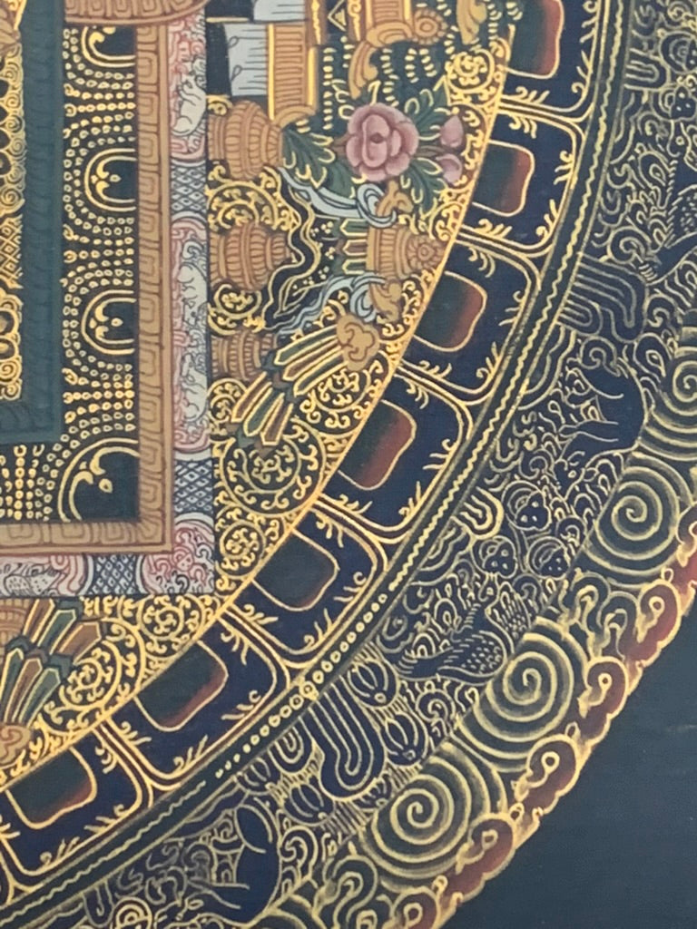 Avalokiteshvara Mandala Unbrocaded Thangka