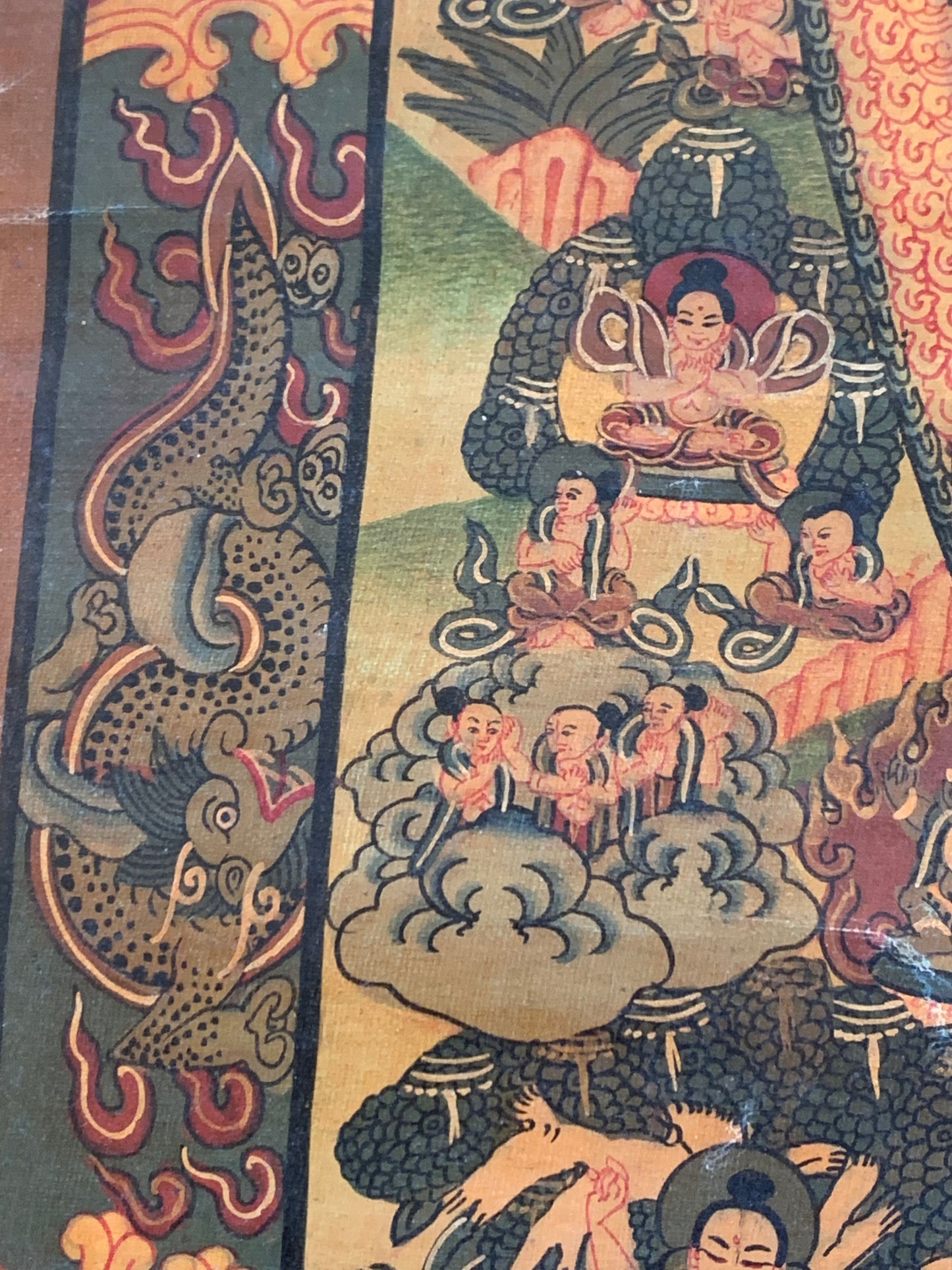 Five Buddha Mandala Unbrocaded Thangka