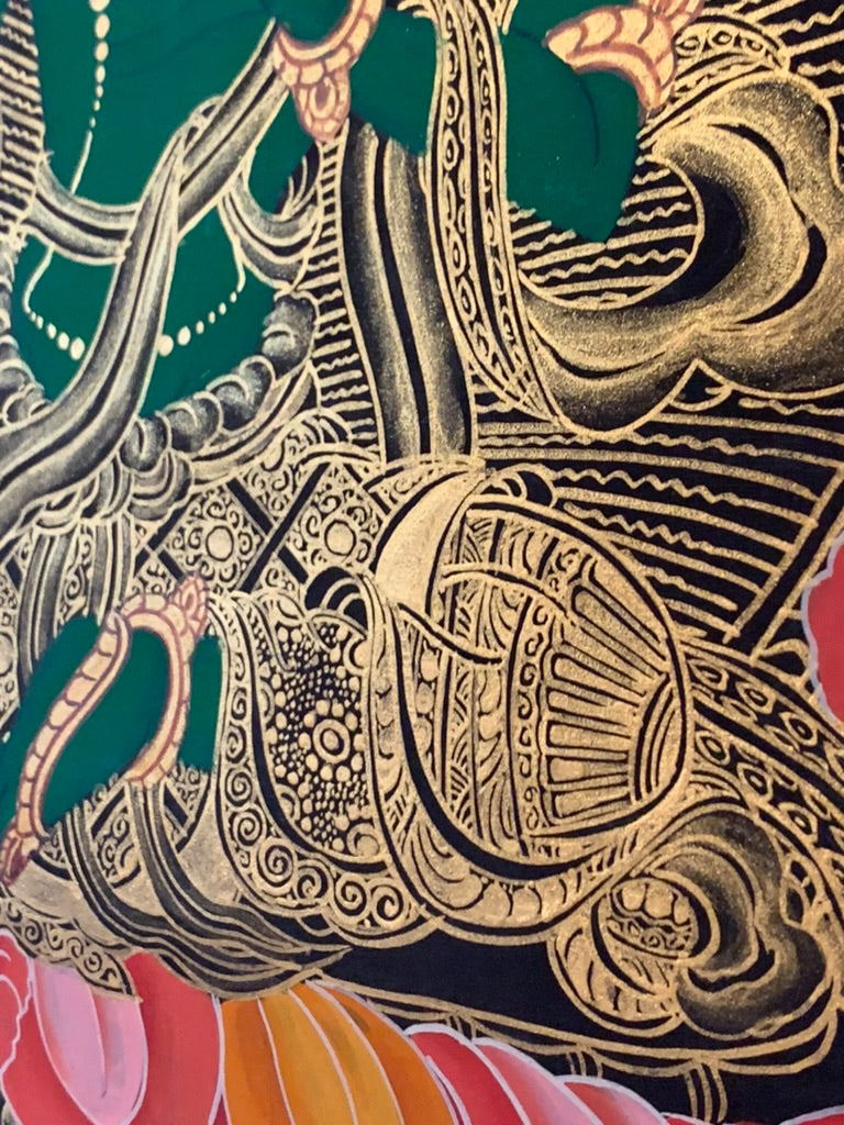 Green Tara Shakyamuni Medicine Buddha Thangka