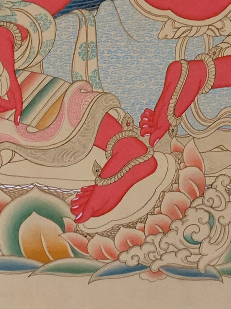 Red Tara Karma Gadri Thangka