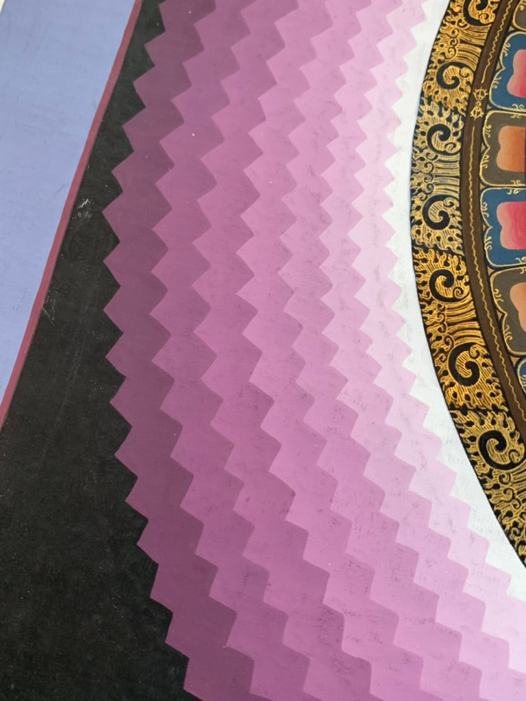Lotus Mandala Unbrocaded Thangka