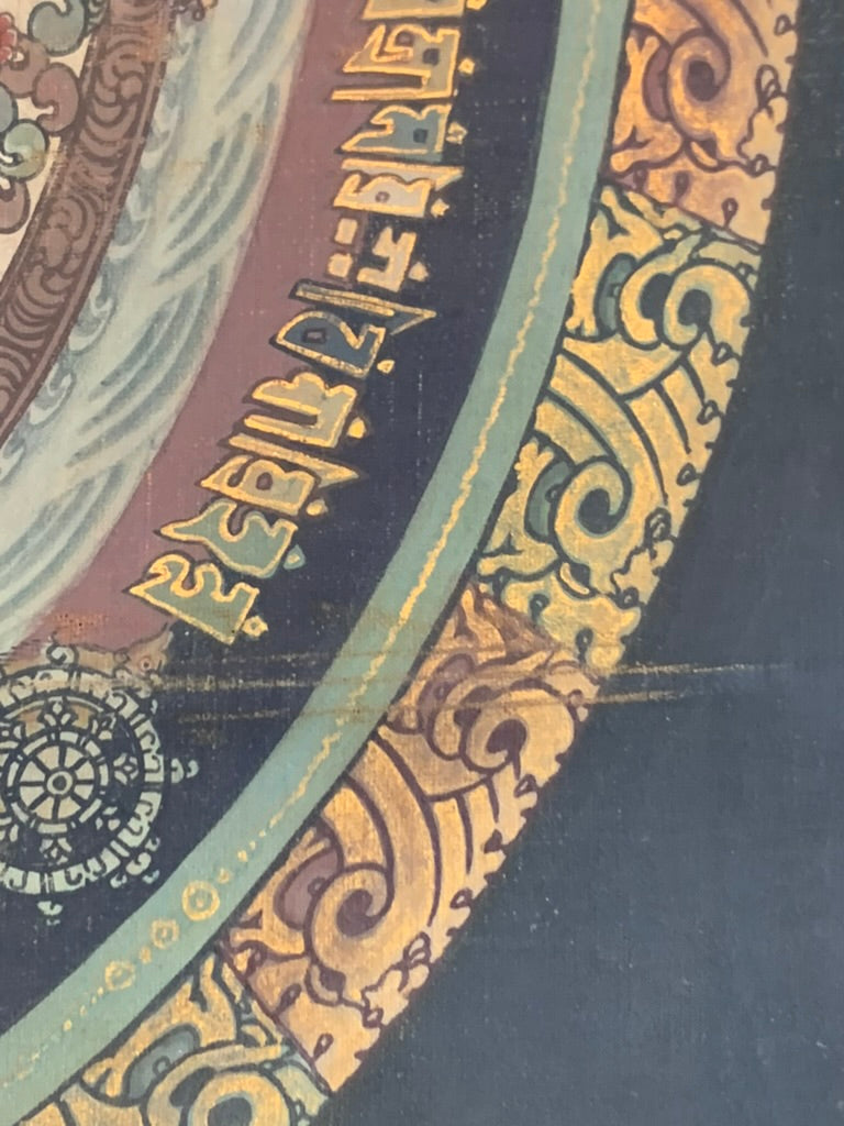 Double Kalachakra Mandala Unbrocaded Thangka