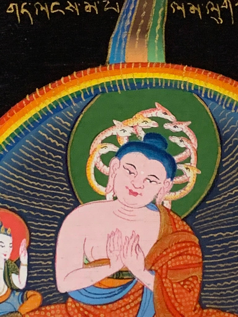 Thousand Armed Avalokiteshvara Five Dyhani Buddha Thangka