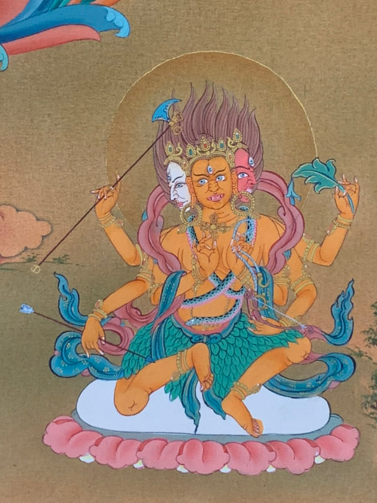 Vajrasattva Karma Gadri Thangka