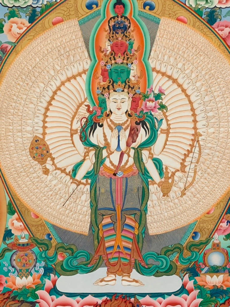 Thousand Armed Avalokiteshvara Thangka