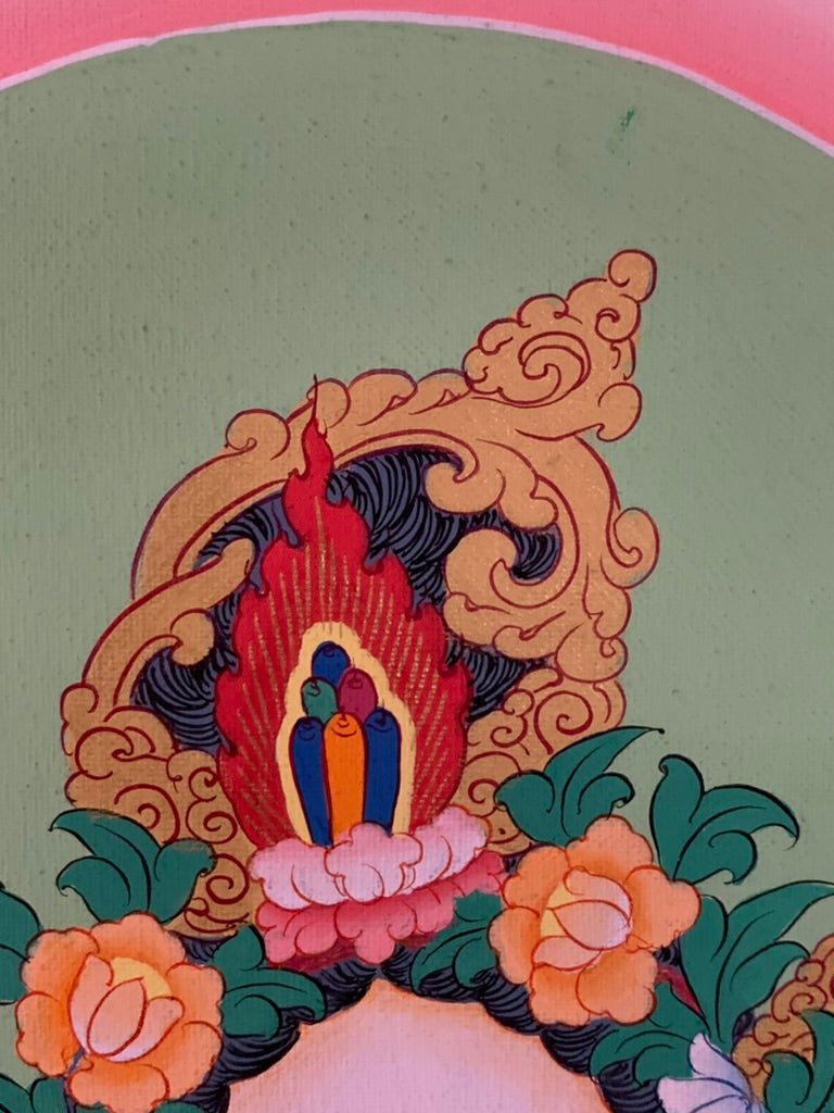 White Tara Five Dhyani Buddhas Long Life Thangka