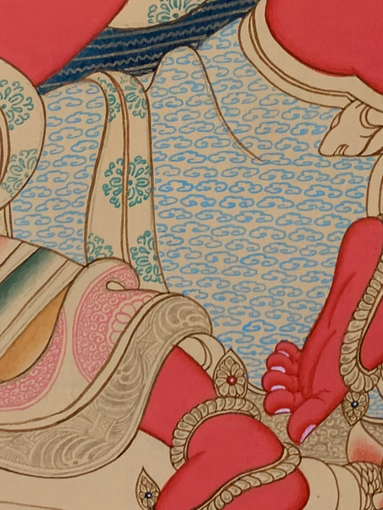 Red Tara Karma Gadri Thangka