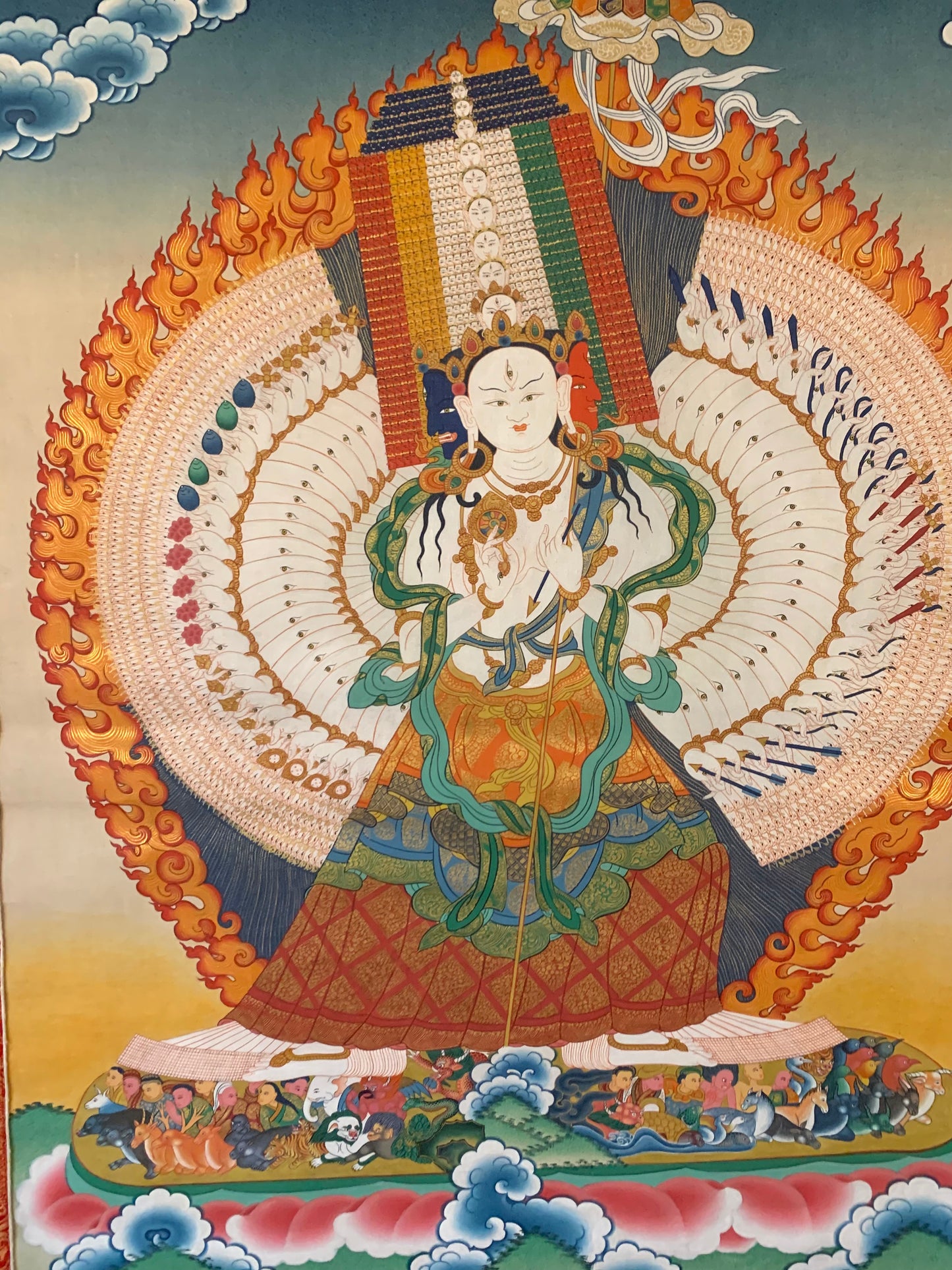 Dhukar White Umbrella Deity Thangka