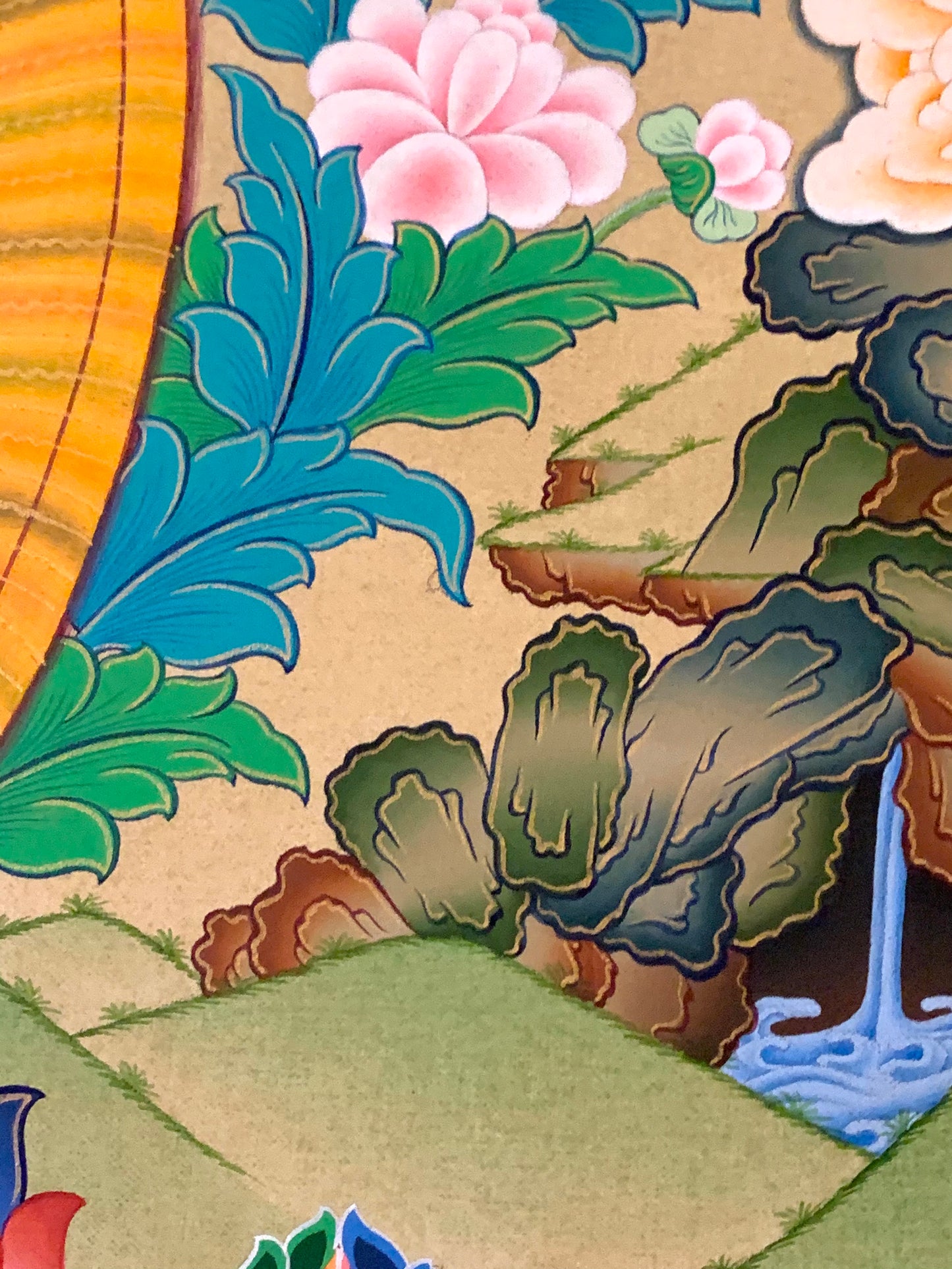 Rainbow Body Guru Rinpoche Thangka