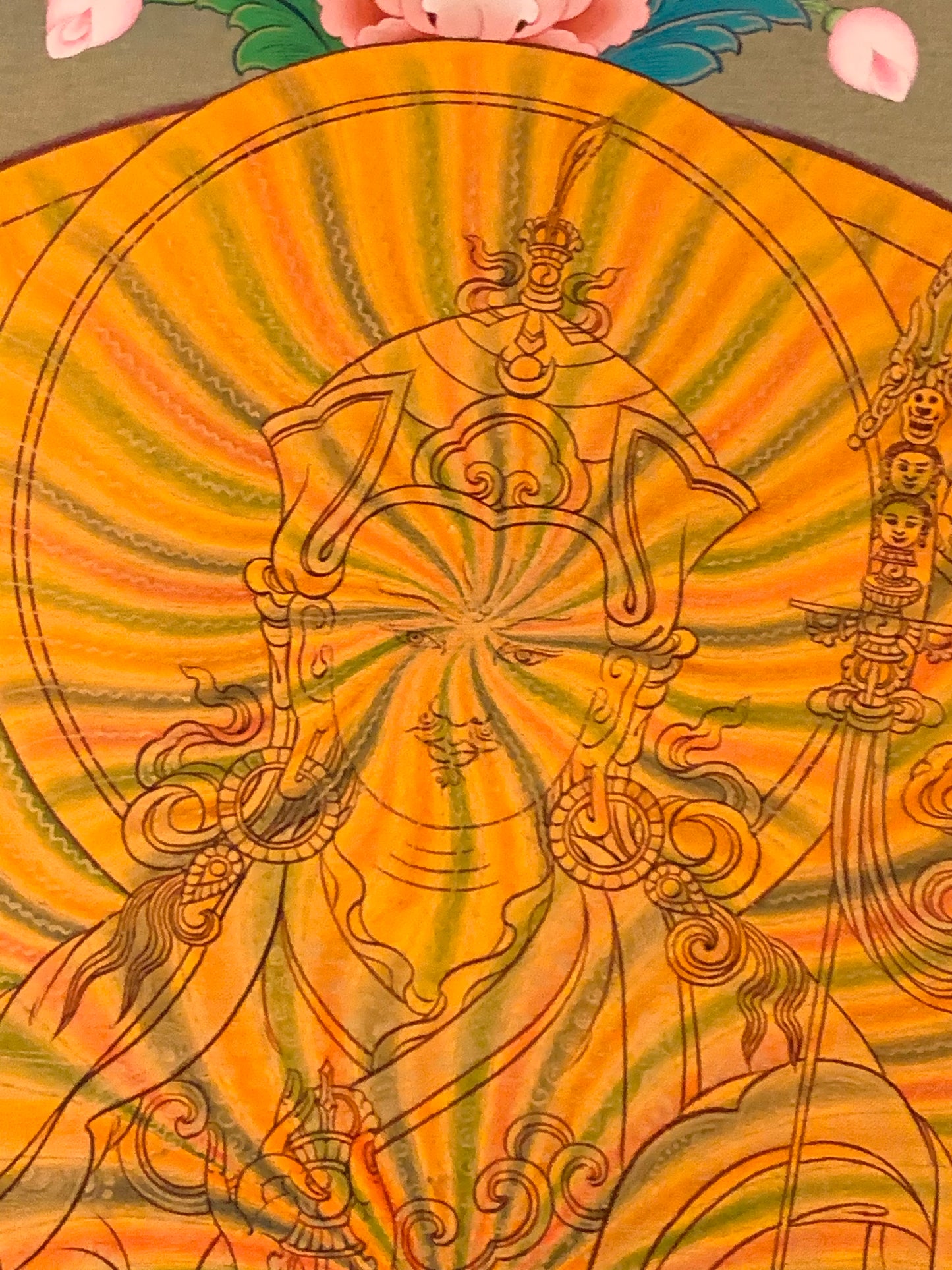 Rainbow Body Guru Rinpoche Thangka