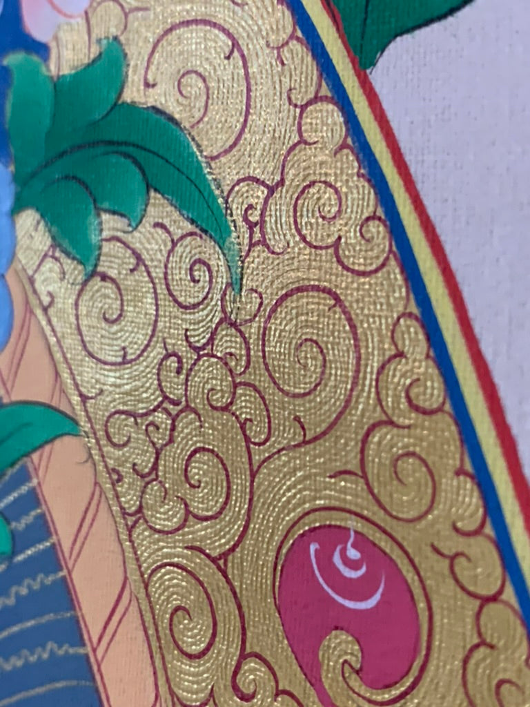 White Tara Five Dhyani Buddhas Long Life Thangka
