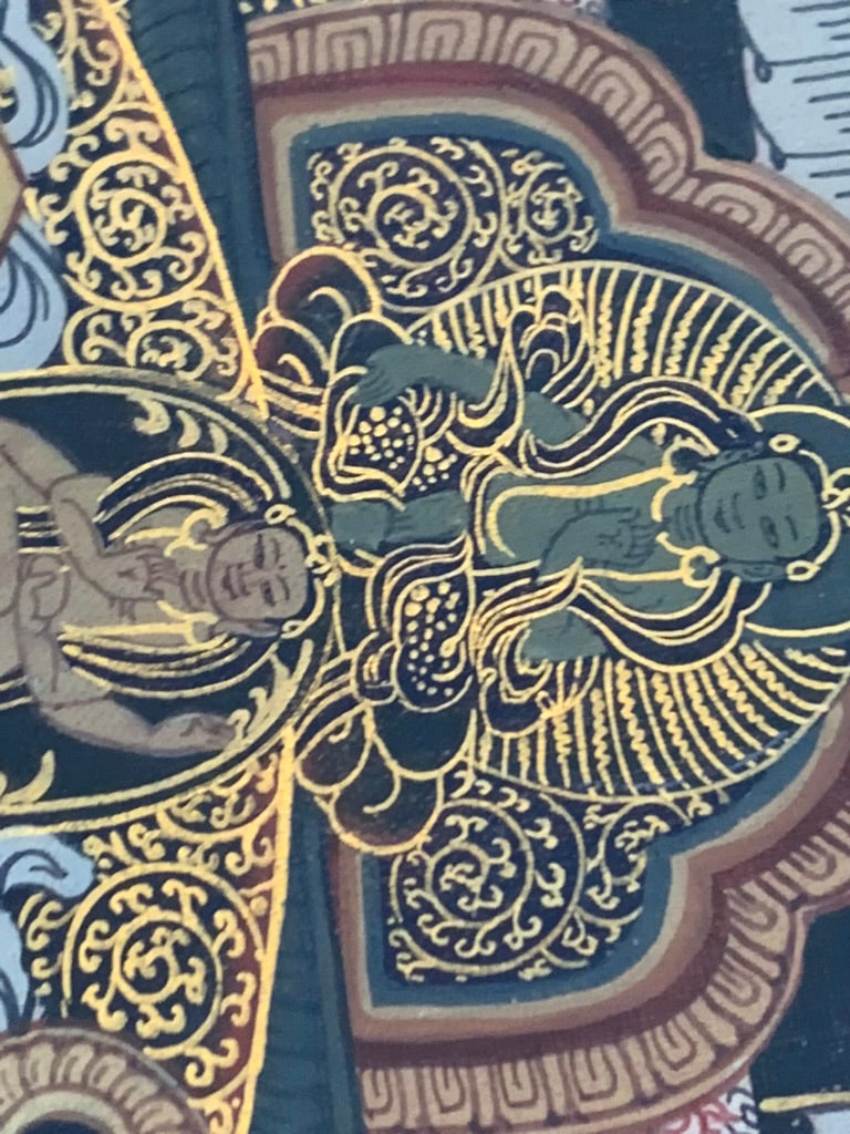 Avalokiteshvara Mandala Unbrocaded Thangka