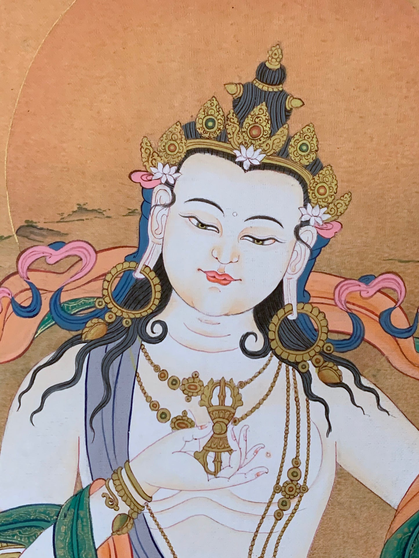 Vajrasattva Karma Gadri Thangka