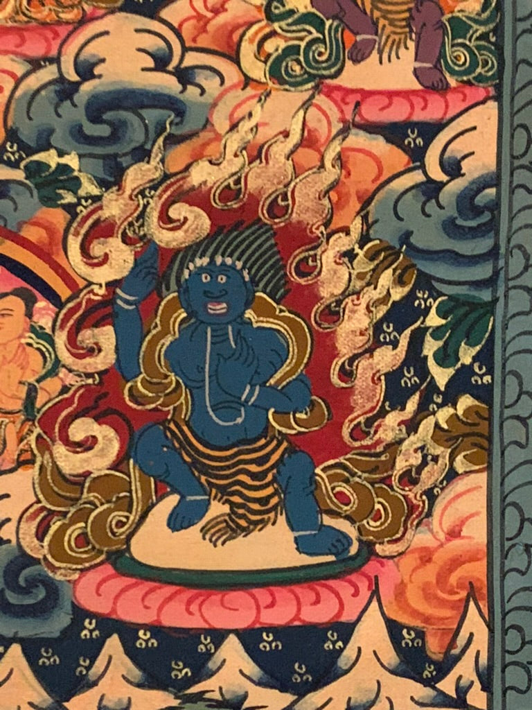 Three World Triple Mandala Thangka