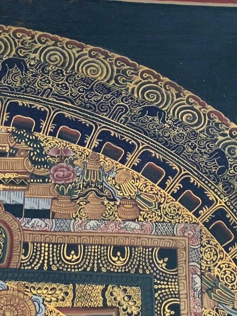 Avalokiteshvara Mandala Unbrocaded Thangka