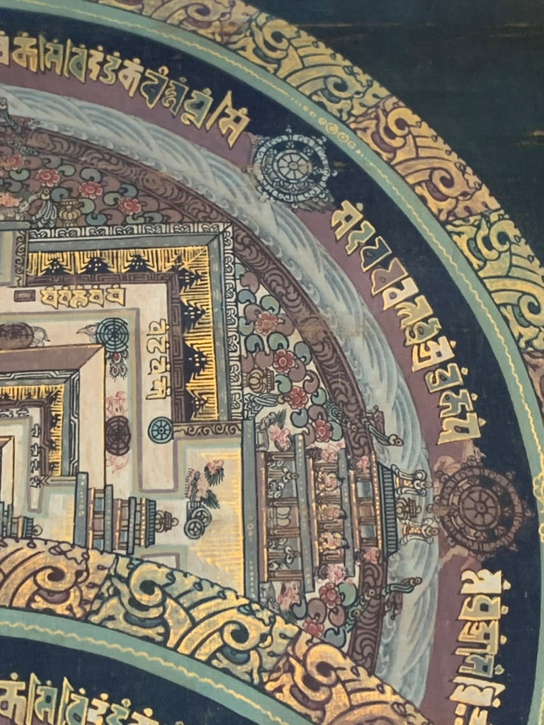 Double Kalachakra Mandala Unbrocaded Thangka