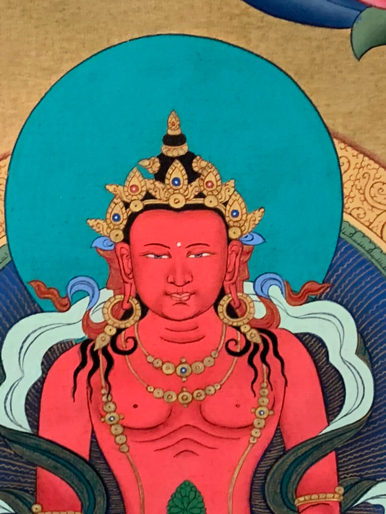 White Tara Long Life Thangka