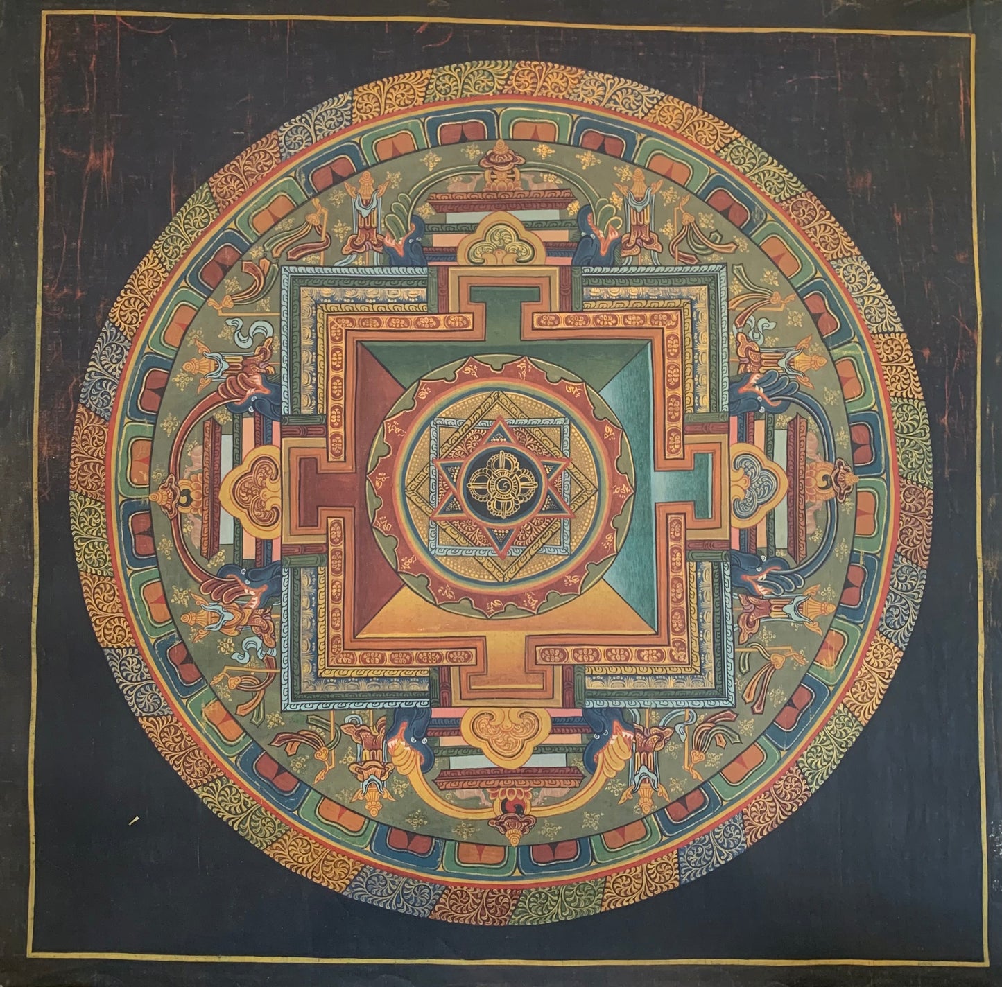 Shri Yantra Unbrocaded Thangka