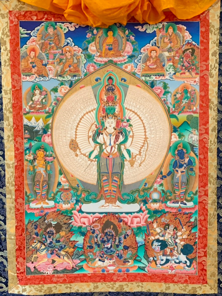 Thousand Armed Avalokiteshvara Thangka