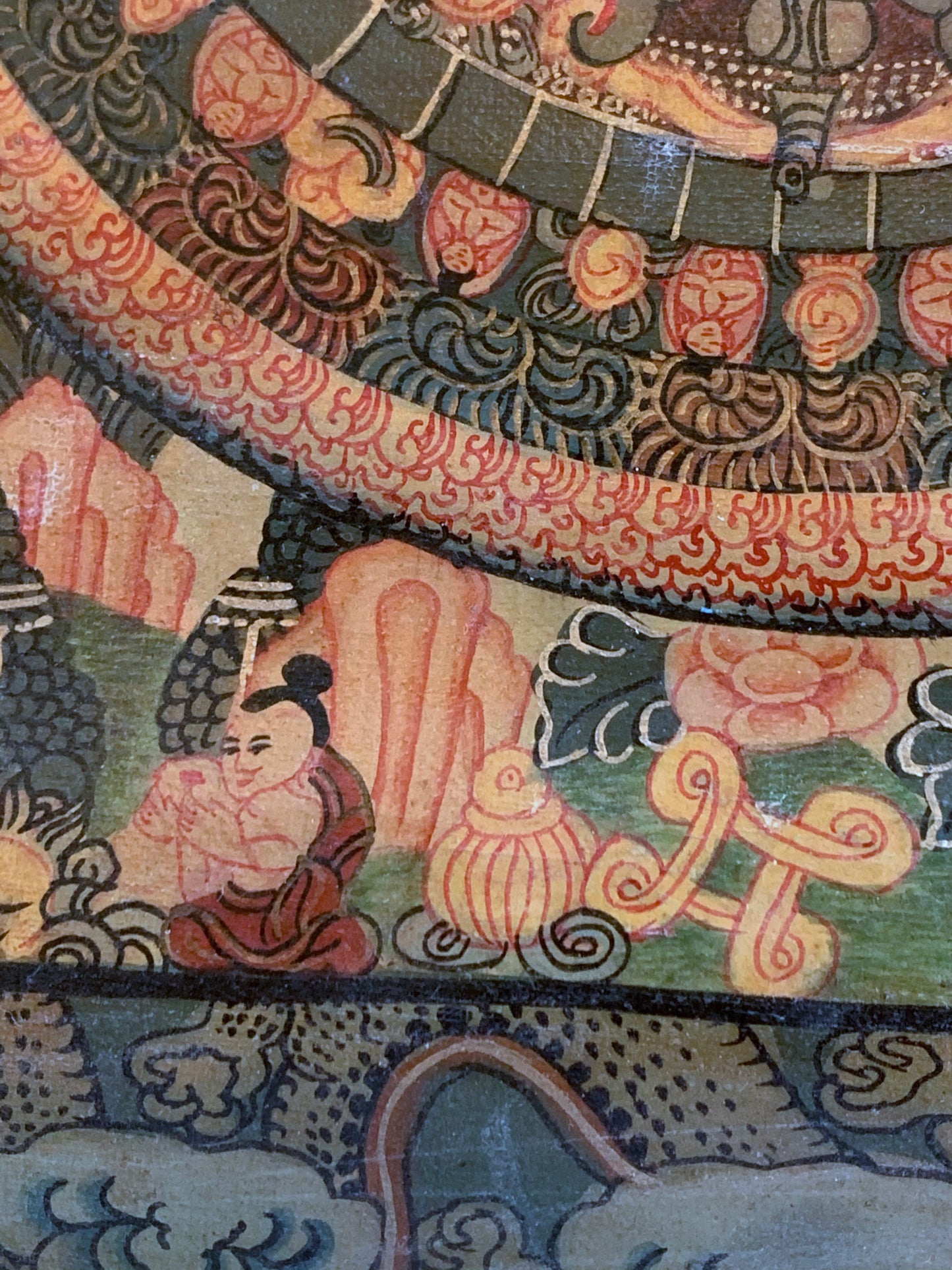 Five Buddha Mandala Unbrocaded Thangka