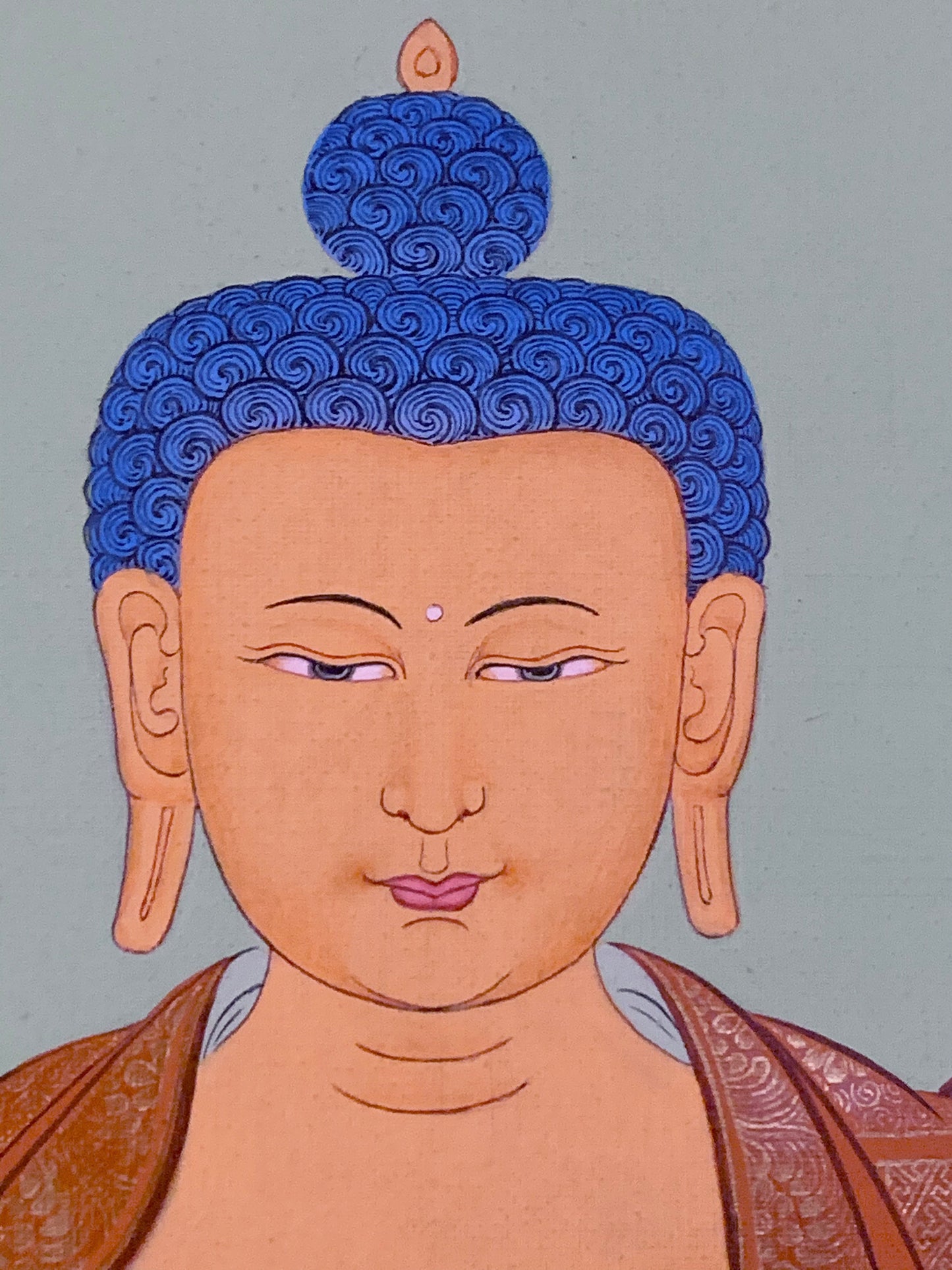 Shakyamuni Three Buddha Thangka