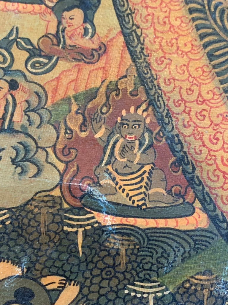 Five Buddha Mandala Unbrocaded Thangka