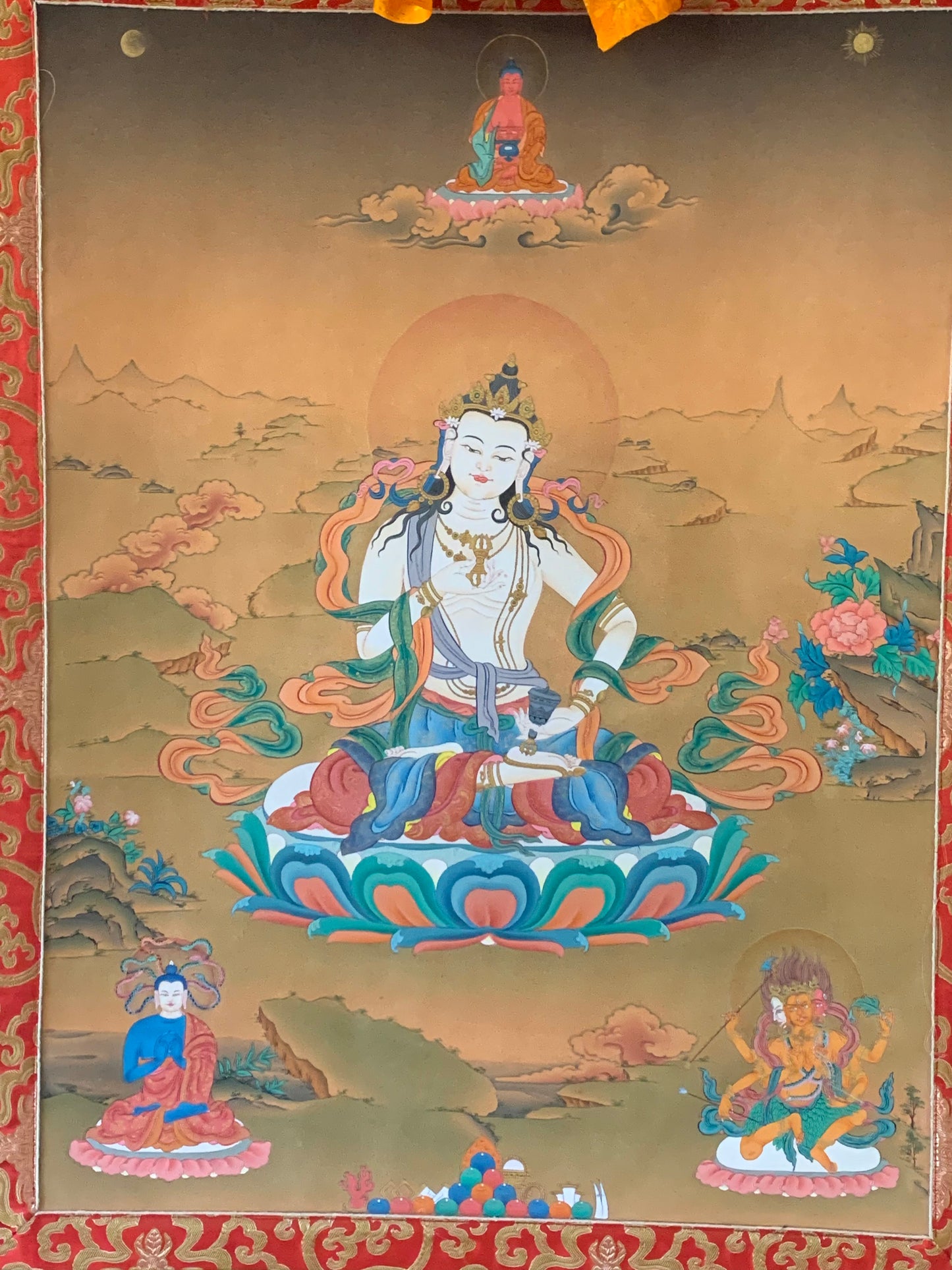 Vajrasattva Karma Gadri Thangka