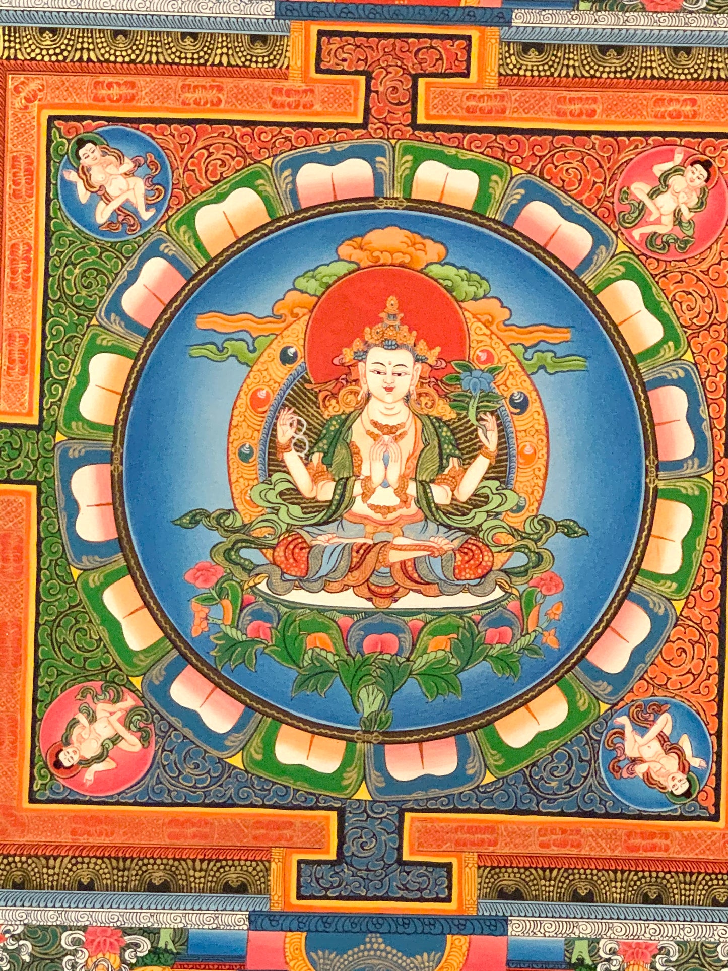 Chenrezig Compassion Mandala Thangka
