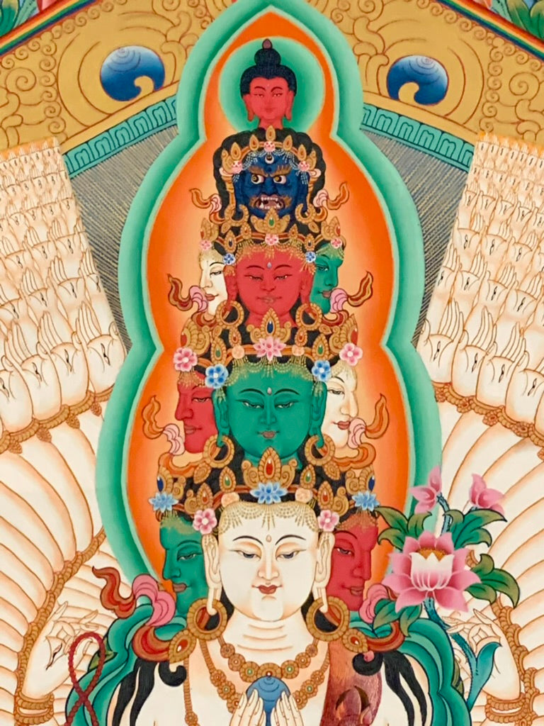 Thousand Armed Avalokiteshvara Thangka
