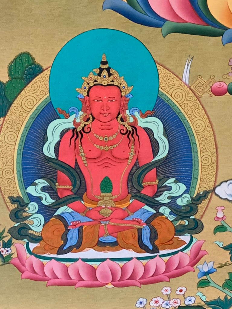 White Tara Long Life Thangka