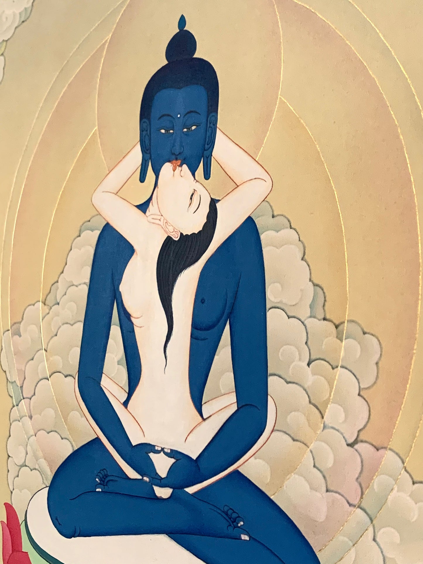 Samantabhadra With Consort Karma Gadri Thangka