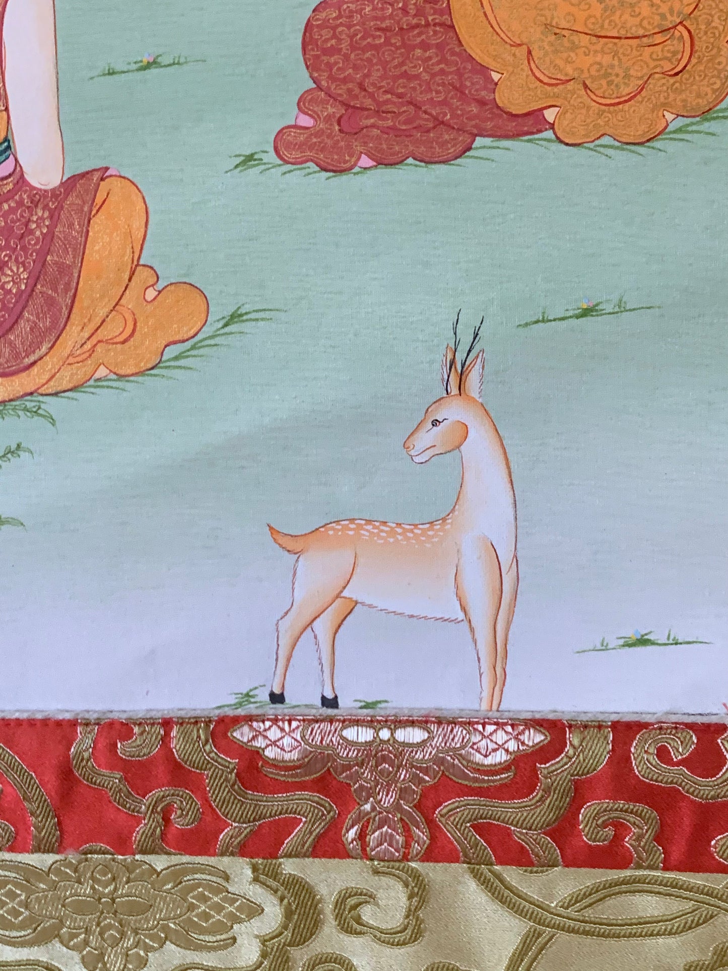 First Five Monk Teaching Thangka