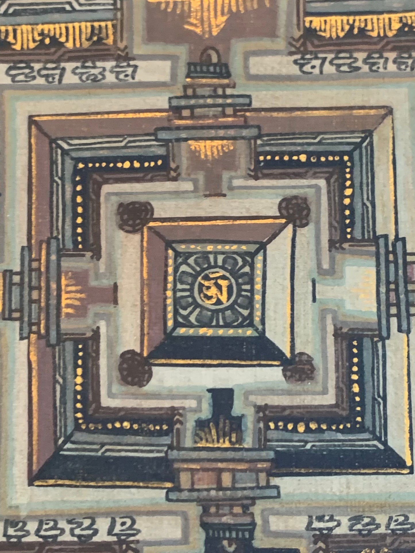 Double Kalachakra Mandala Unbrocaded Thangka