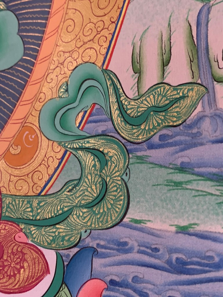 White Tara Five Dhyani Buddhas Long Life Thangka