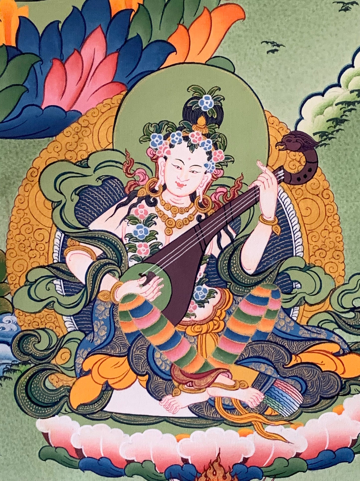 Green Tara Thangka