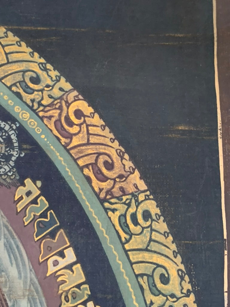 Double Kalachakra Mandala Unbrocaded Thangka
