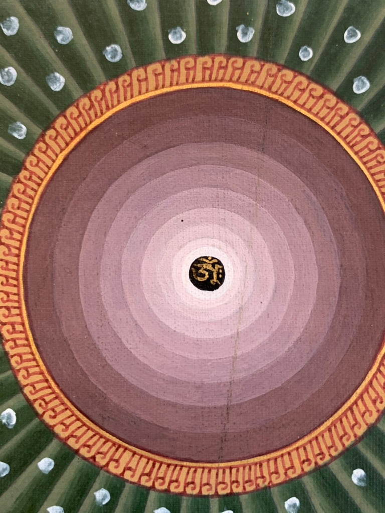 Lotus Mandala Unbrocaded Thangka