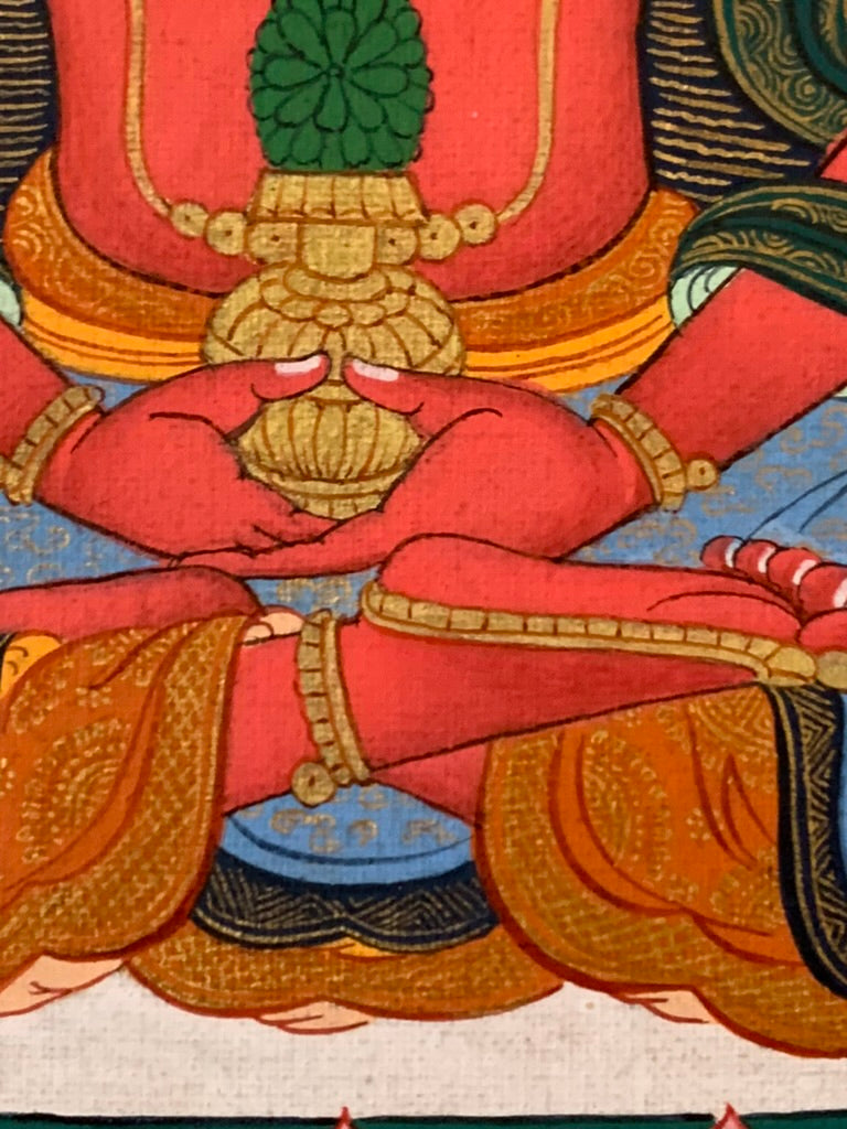 White Tara Long Life Thangka