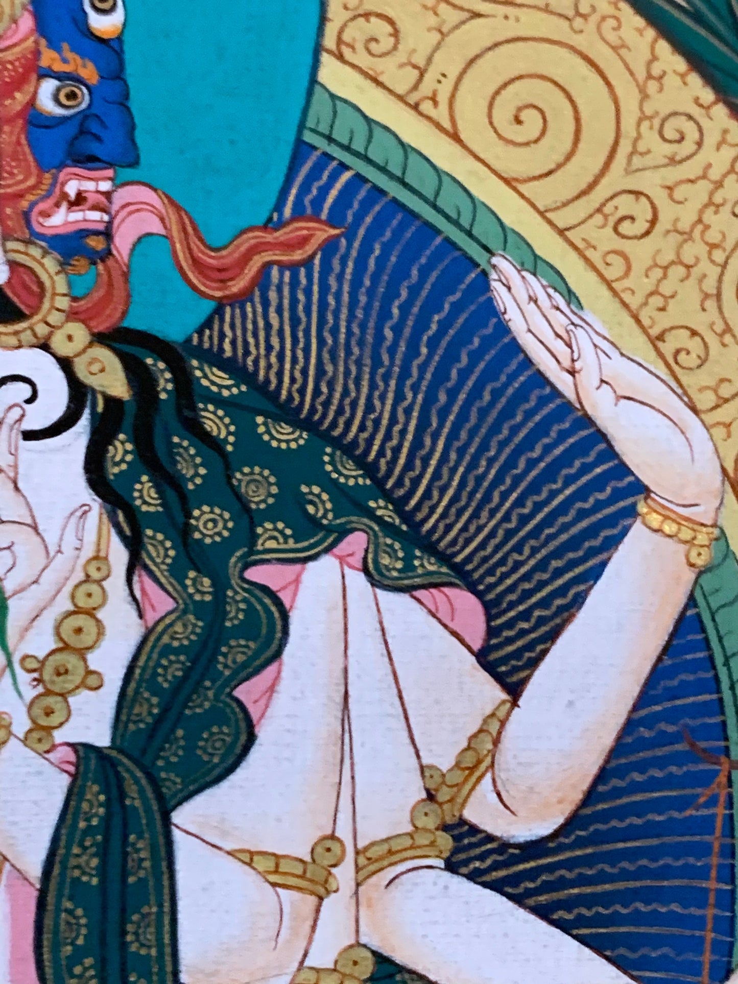 White Tara Long Life Thangka