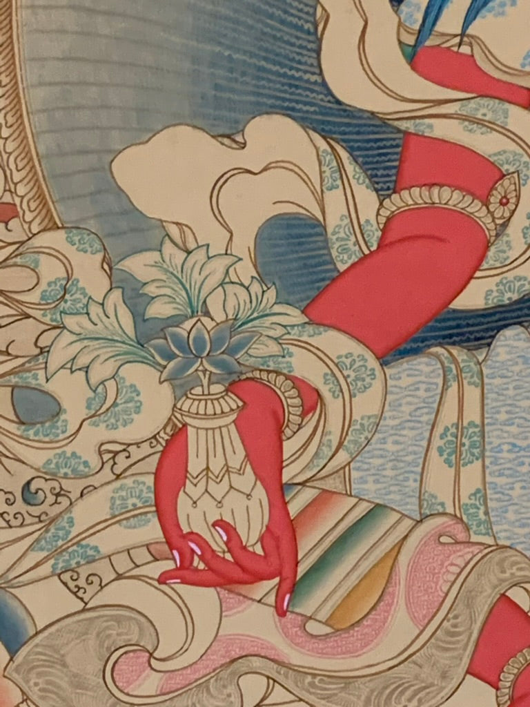 Red Tara Karma Gadri Thangka