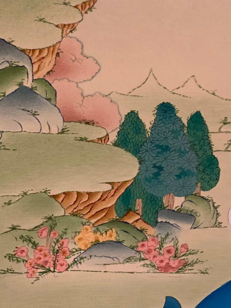 Samantabhadra With Consort Karma Gadri Thangka