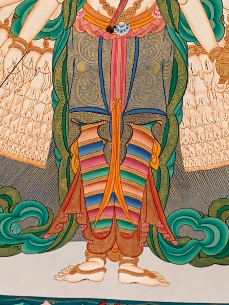 Thousand Armed Avalokiteshvara Thangka
