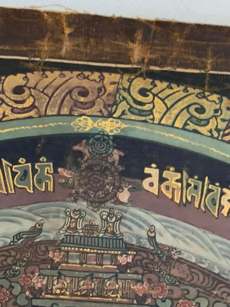Double Kalachakra Mandala Unbrocaded Thangka