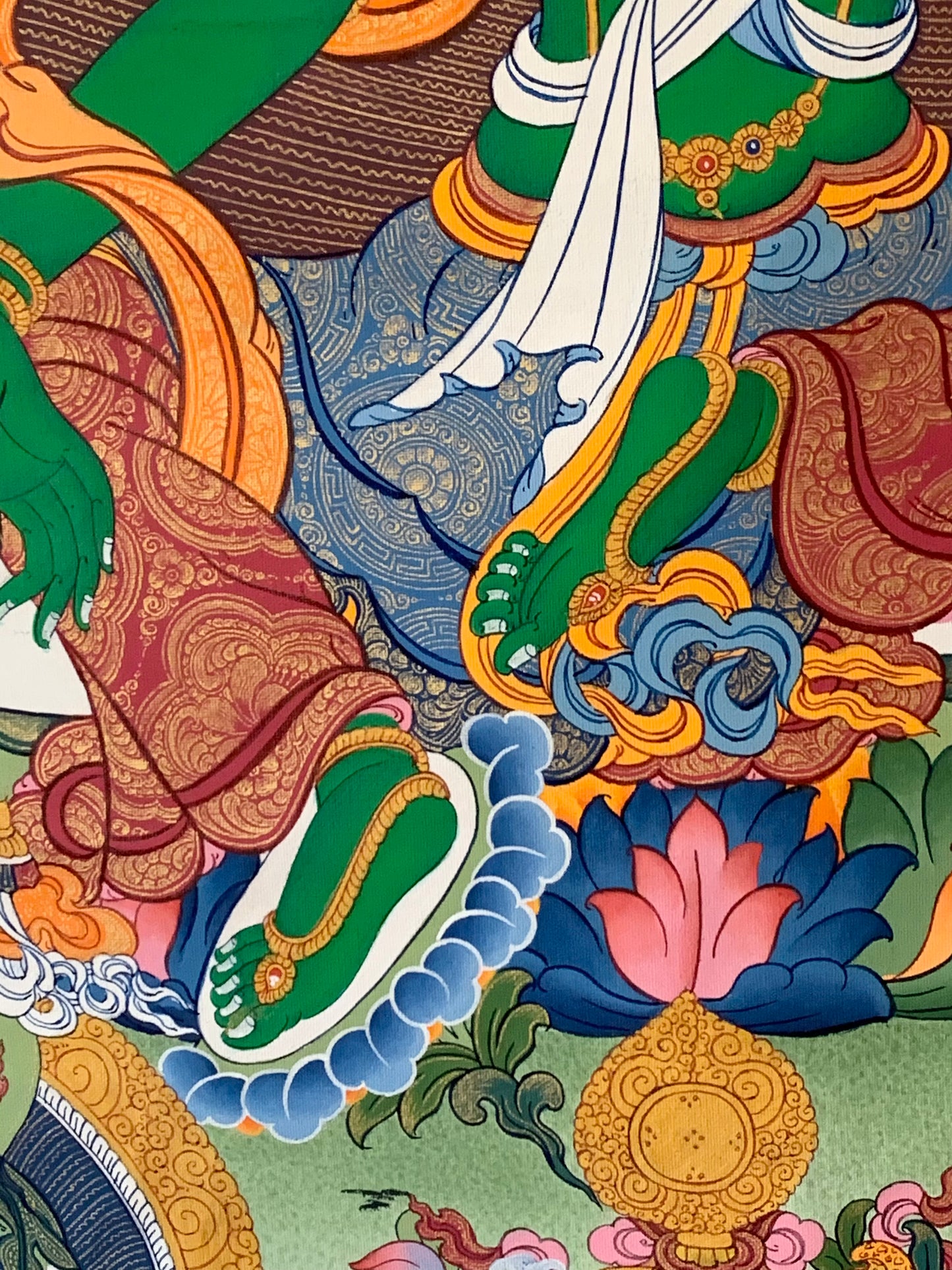 Green Tara Thangka
