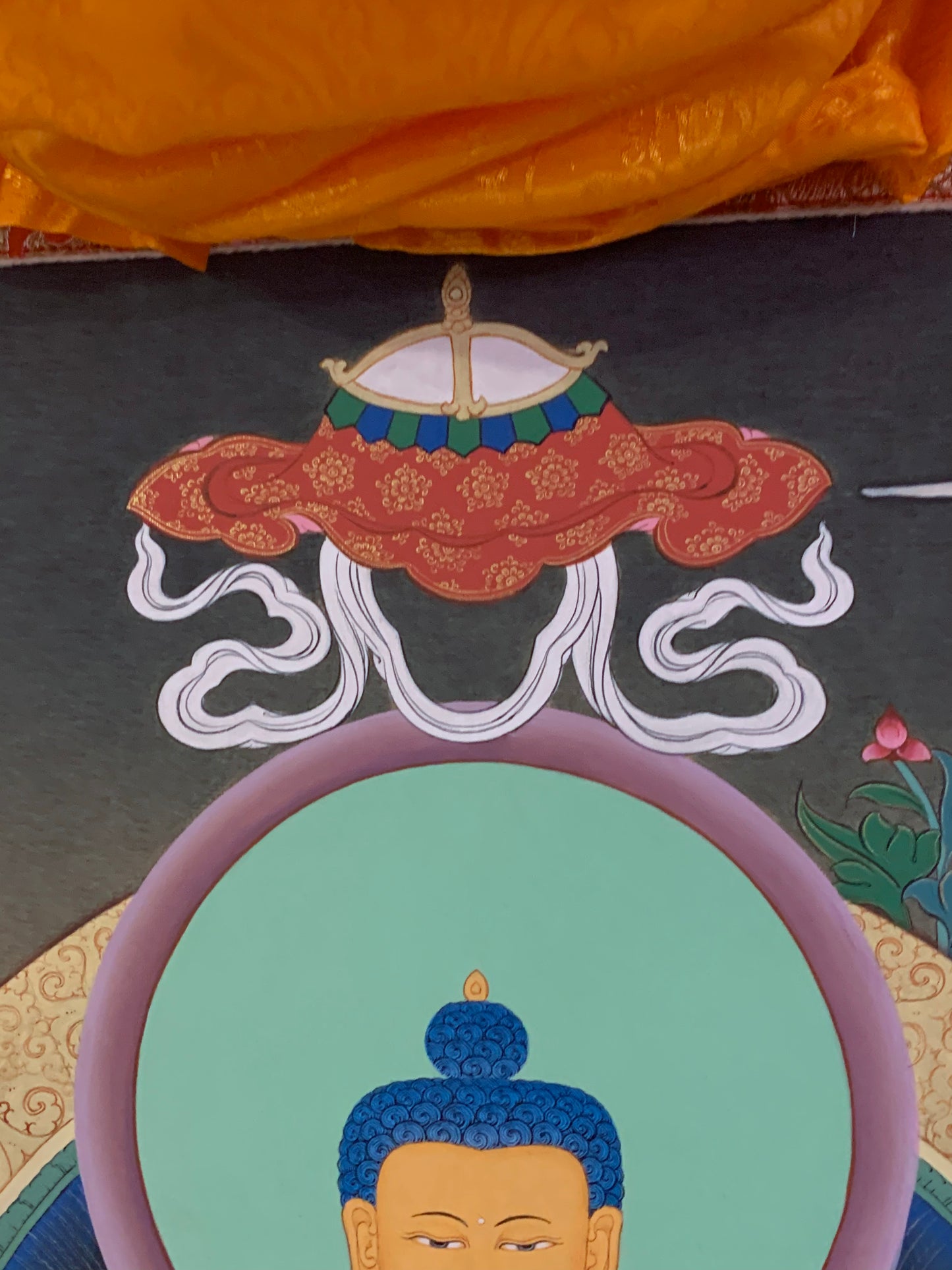 Shakyamuni Three Buddha Thangka